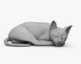 Gato durmiendo Modelo 3D