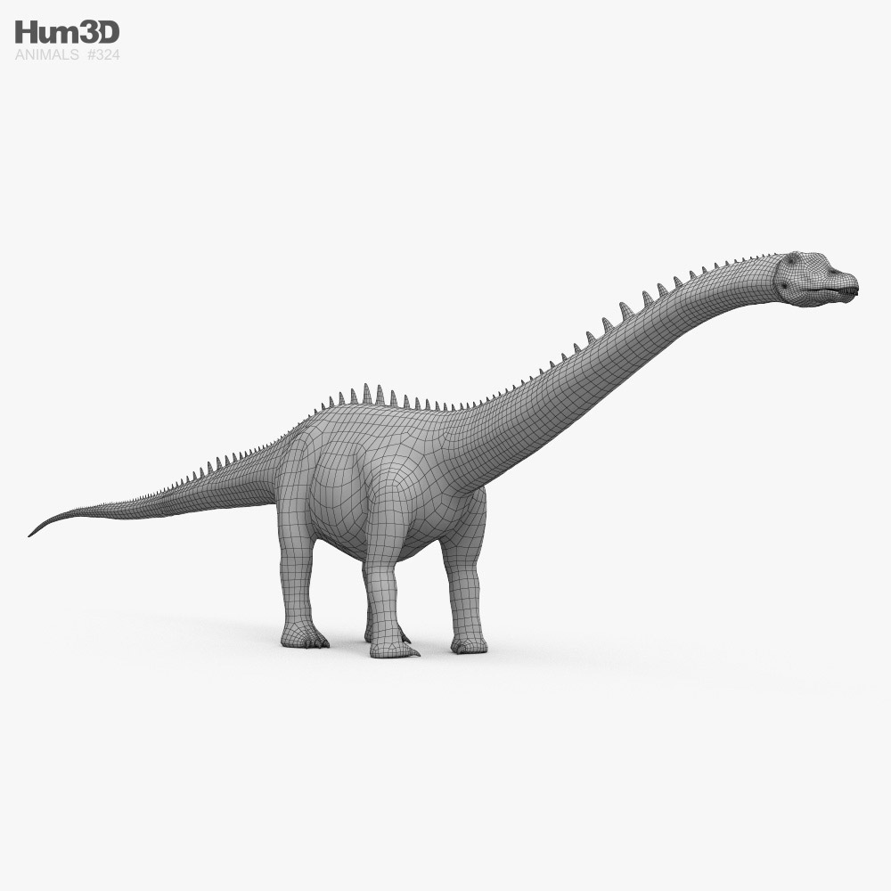 Diplodocus Hd 3d Model Animals On Hum3d