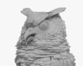大鵰鴞 3D模型