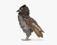 Great Horned Owl HD 3d model