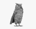 Great Horned Owl 3d model