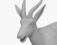 Cabra-de-leque Modelo 3d