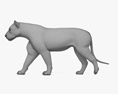 Lion Walking 3d model