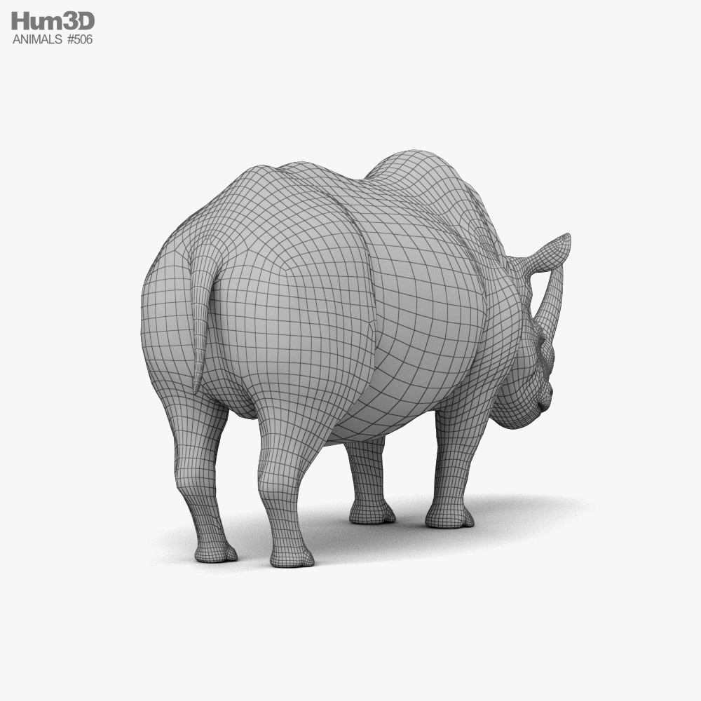 Woolly Rhinoceros 3D model - Animals on Hum3D