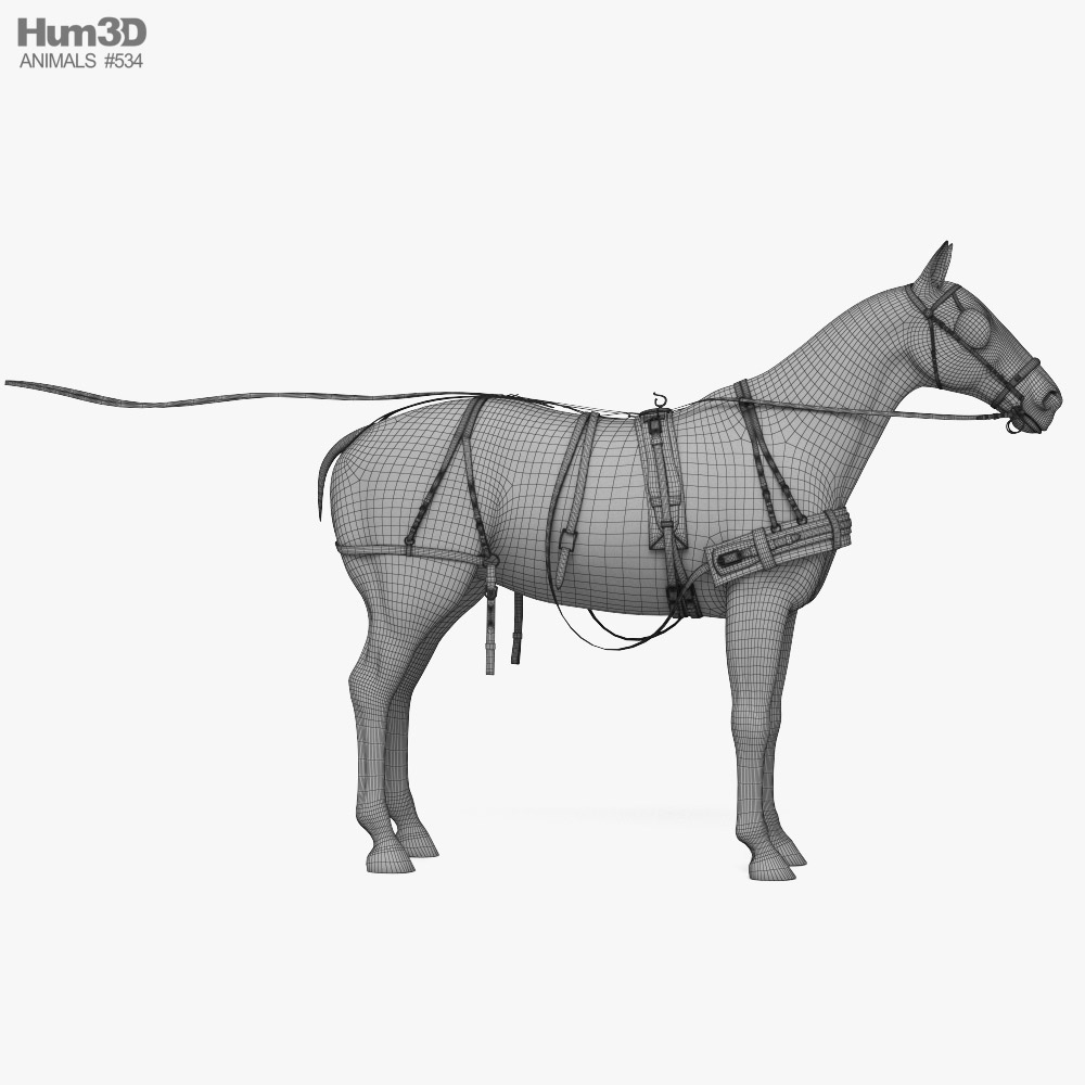 Horse Harness 3D модель - Тварини на Hum3D