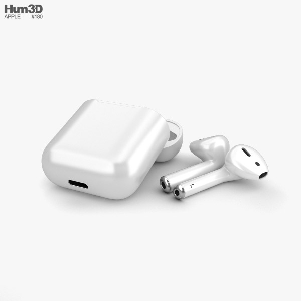Apple AirPods 3D model - Electronics on Hum3D