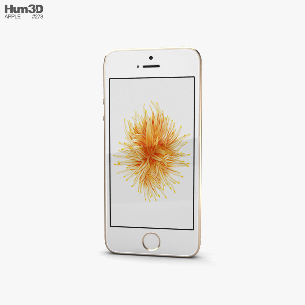 Apple iPhone SE 2 Gold 3D model