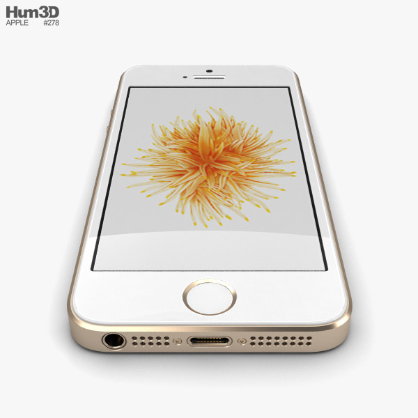 Apple Iphone Se 2 Gold Modelo 3d Electronica On Hum3d