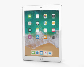 Apple iPad 9.7-inch (2018) Silver 3D model
