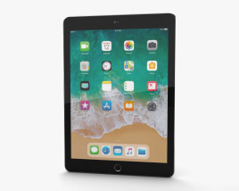 Apple iPad 9.7-inch (2018) Space Gray 3D model