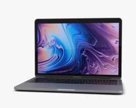 Apple MacBook Pro 13 inch (2018) Touch Bar Space Gray Modèle 3D