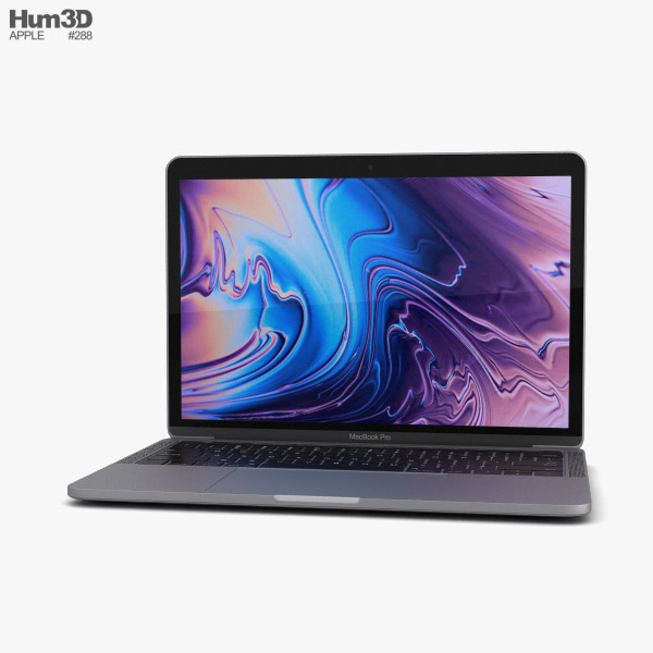 Apple MacBook Pro 13 inch (2018) Touch Bar Space Gray 3D model