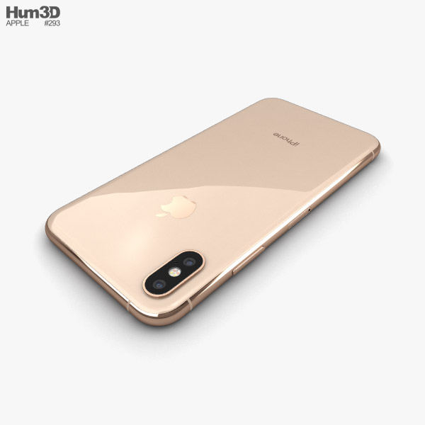 Apple iPhone XS Gold 3D model - Electronics on Hum3D