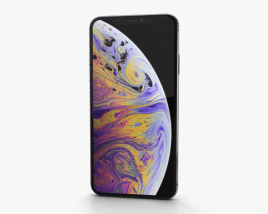 Apple iPhone XS Max Silver 3D 모델 