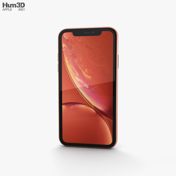 Apple iPhone XR Coral 3D model