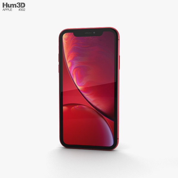 Apple iPhone XR Red 3D model