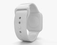 Apple Watch Series 4 40mm Silver Aluminum Case with White Sport Band 3d model