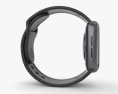 Apple Watch Series 4 40mm Space Gray Aluminum Case with Black Sport Band 3d model