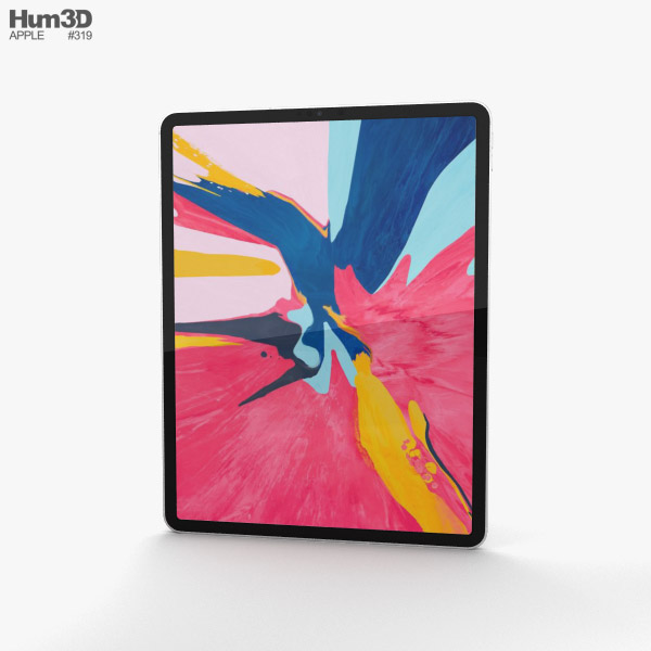 Apple iPad Pro 12.9-inch (2018) Silver Modèle 3D