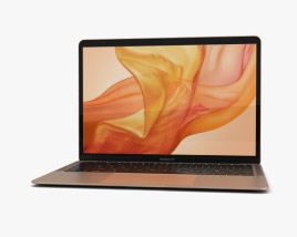 Apple MacBook Air (2018) Gold 3Dモデル