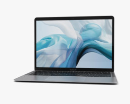 Apple MacBook Air (2018) Silver Modèle 3D