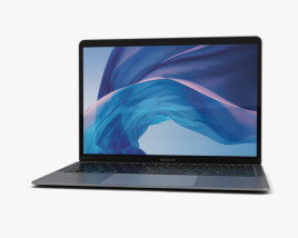 Apple MacBook Air (2018) Space Gray 3D 모델 
