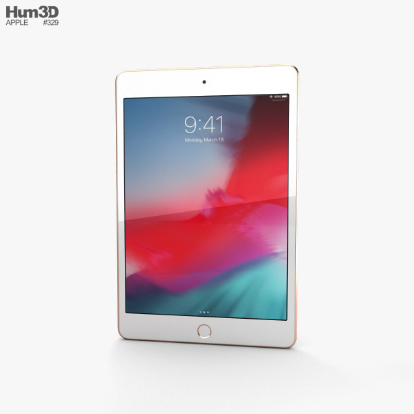 Apple iPad mini (2019) Gold 3Dモデル