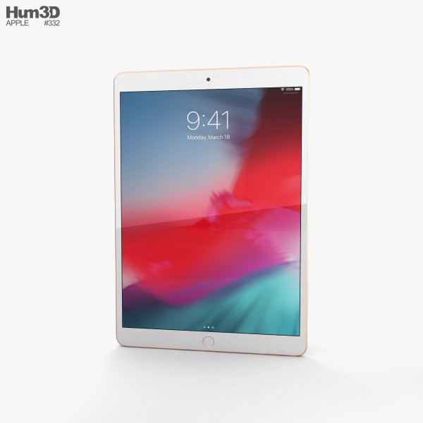 Apple iPad Air (2019) Cellular Gold 3D模型