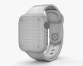 Apple Watch Series 5 40mm Silver Aluminum Case with Sport Band 3d model