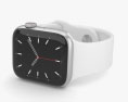 Apple Watch Series 5 40mm Silver Aluminum Case with Sport Band 3d model