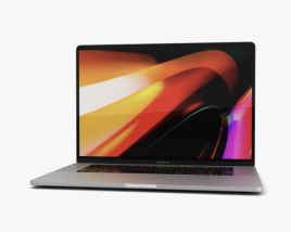 Apple MacBook Pro 16 inch (2019) Silver Modèle 3D