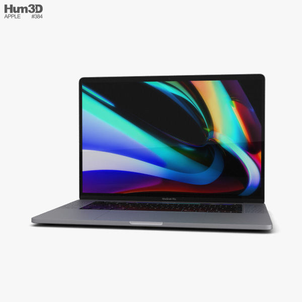 Apple MacBook Pro 16 inch Space Gray 3D model