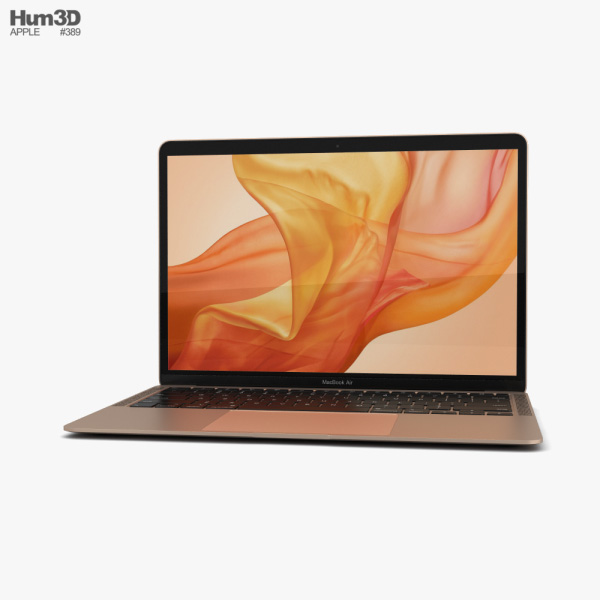 Apple MacBook Air (2020) Gold 3D model