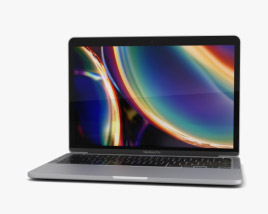 Apple MacBook Pro 13 inch (2020) Silver 3Dモデル