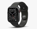 Apple Watch Series 6 44mm Stainless Steel Graphite 3D 모델 