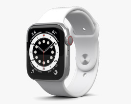 Apple Watch Series 6 44mm Stainless Steel Silver 3D model
