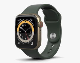 Apple Watch Series 6 40mm Stainless Steel Gold 3D model