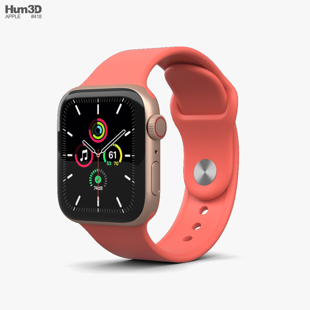 Apple Watch SE 40mm Aluminum Gold 3D model - Electronics on 3DModels