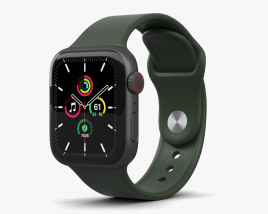 Apple Watch SE 40mm Aluminum Space Gray Modelo 3D