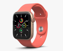 Apple Watch SE 44mm Aluminum Gold 3D model