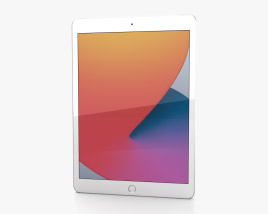 Apple iPad 10.2 2020 Cellular Silver 3D model