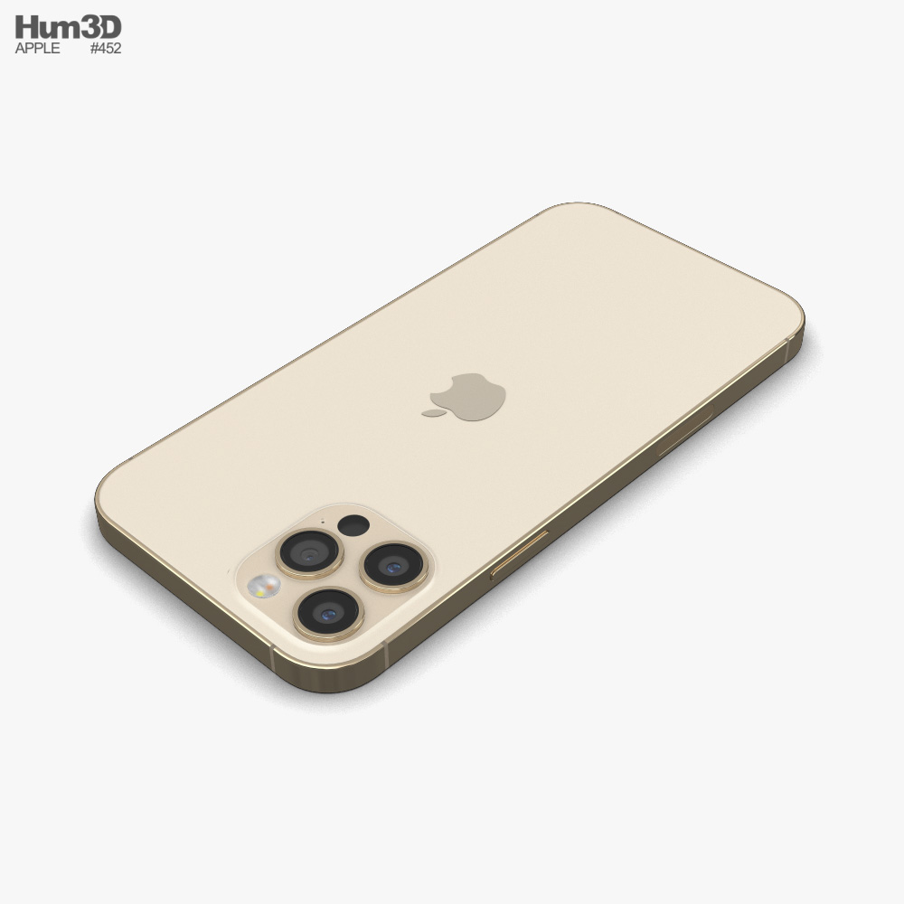 Apple Iphone 12 Pro Max Gold 3d Model Electronics On Hum3d