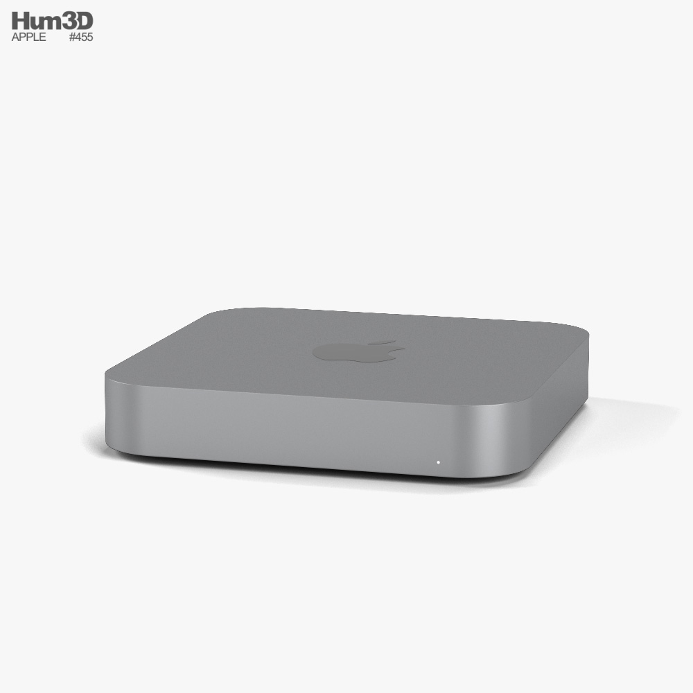 Apple Mac mini 2020 M1 Silver Modèle 3D