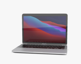Apple MacBook Pro 13-inch 2020 M1 Silver 3D model