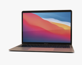 Apple MacBook Air 2020 M1 Gold Modelo 3d