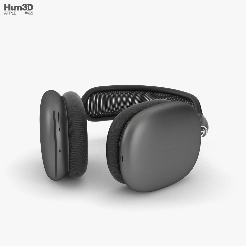 Apple AirPods Max Space Gray 3Dモデル - 電子機器 on Hum3D