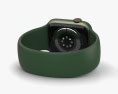 Apple Watch Series 7 45mm Green Aluminum Case with Solo Loop 3d model