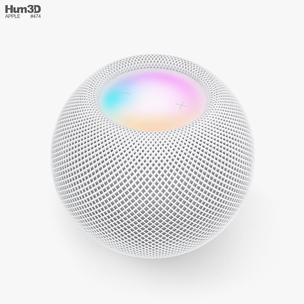 Apple HomePod Mini 白色的3D模型
