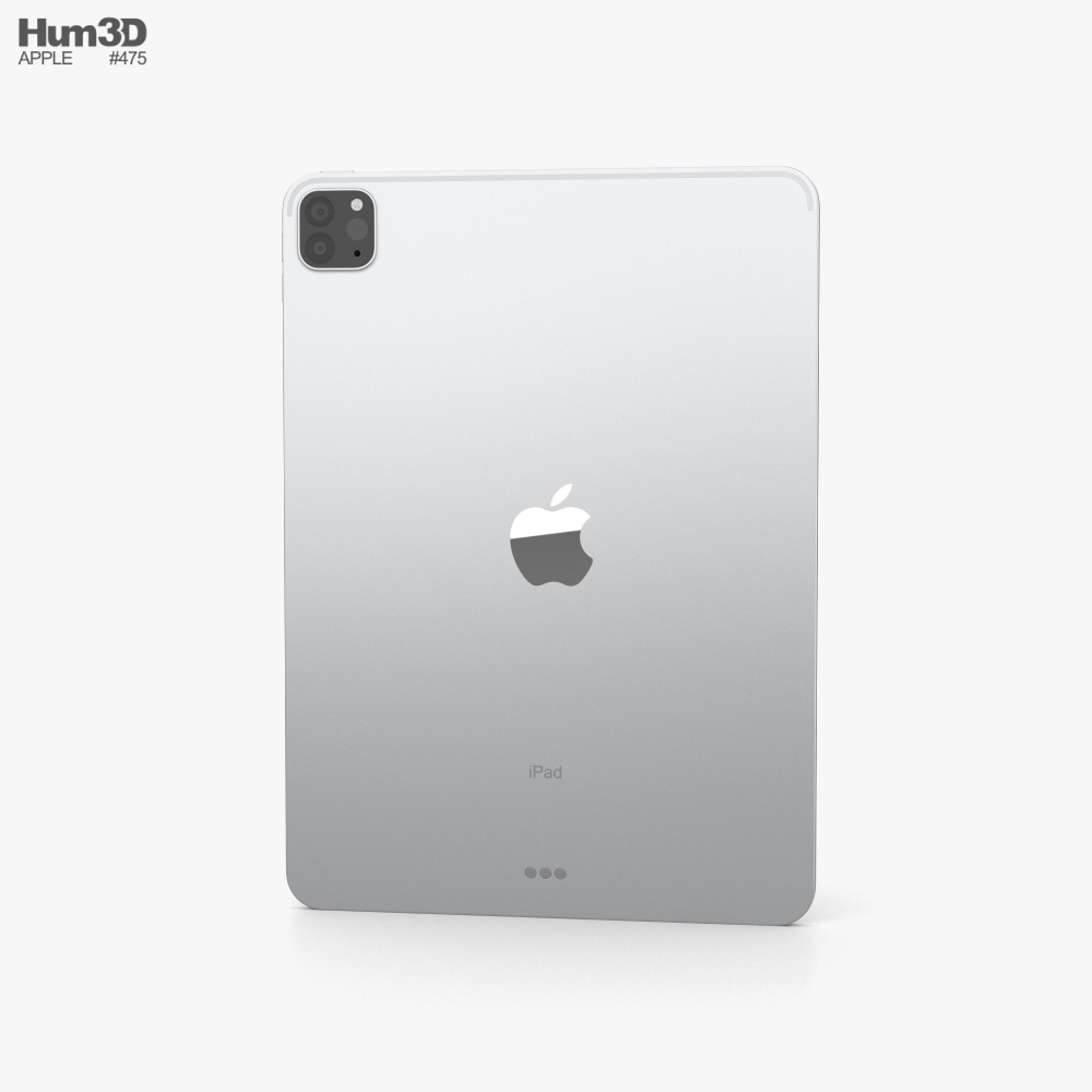 Apple iPad Pro 11-inch 2021 Silver 3D-Modell