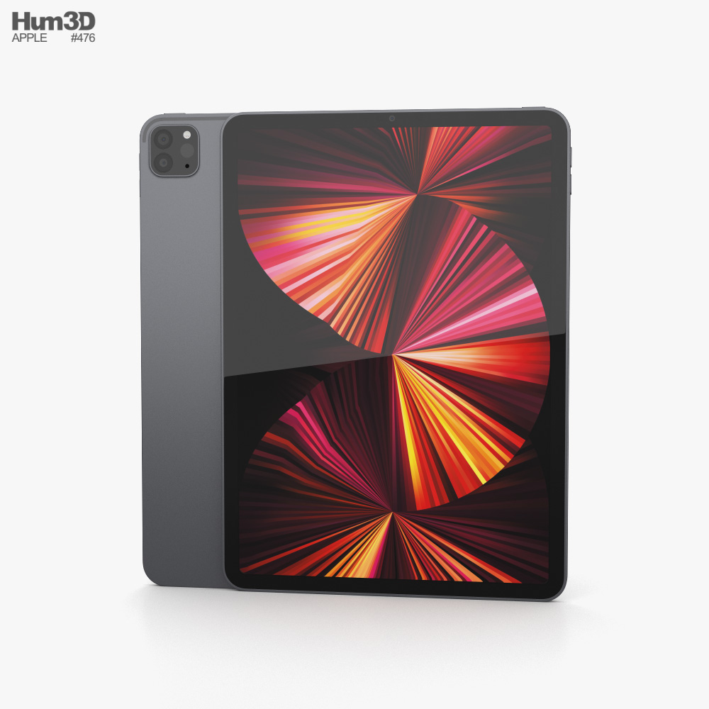 Apple iPad Pro 11-inch 2021 Space Gray 3D model